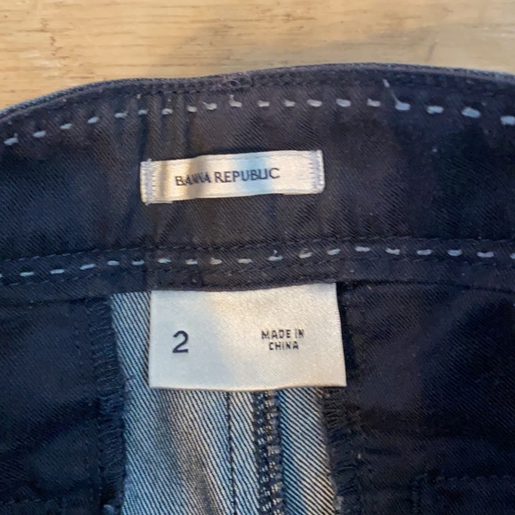 Banana Republic Wide Leg Flare Dark Denim - Picture 3 of 4